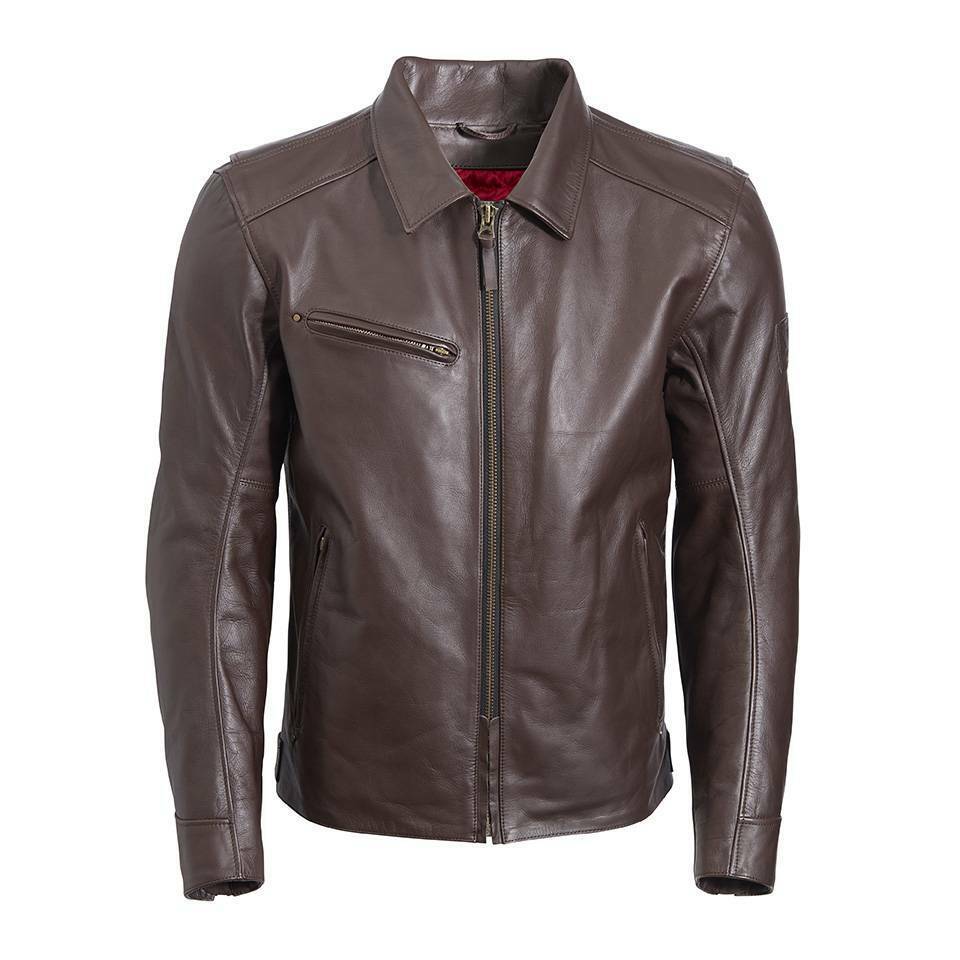バイクレザージャケット　Triumph VANCE JACKET BROWN Vance Brown Leather Jacket | Shop Triumph Waukesha