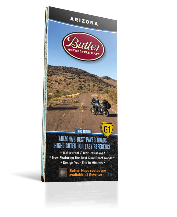 Butler Maps Best Paved Roads in Arizona - G1 Series