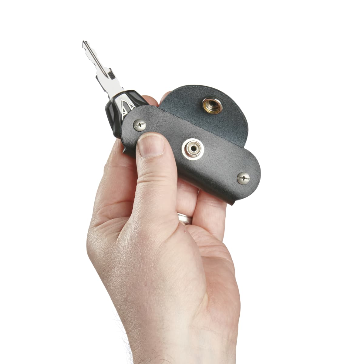 Black Leather Key Holder