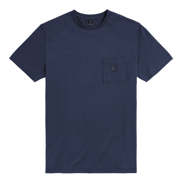 Ditchling Back Logo Pocket Tee - Navy Blue