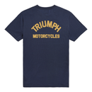 Ditchling Back Logo Pocket Tee - Navy Blue-1