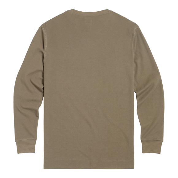 Bettmann Long Sleeve Waffle Tee - Khaki Green