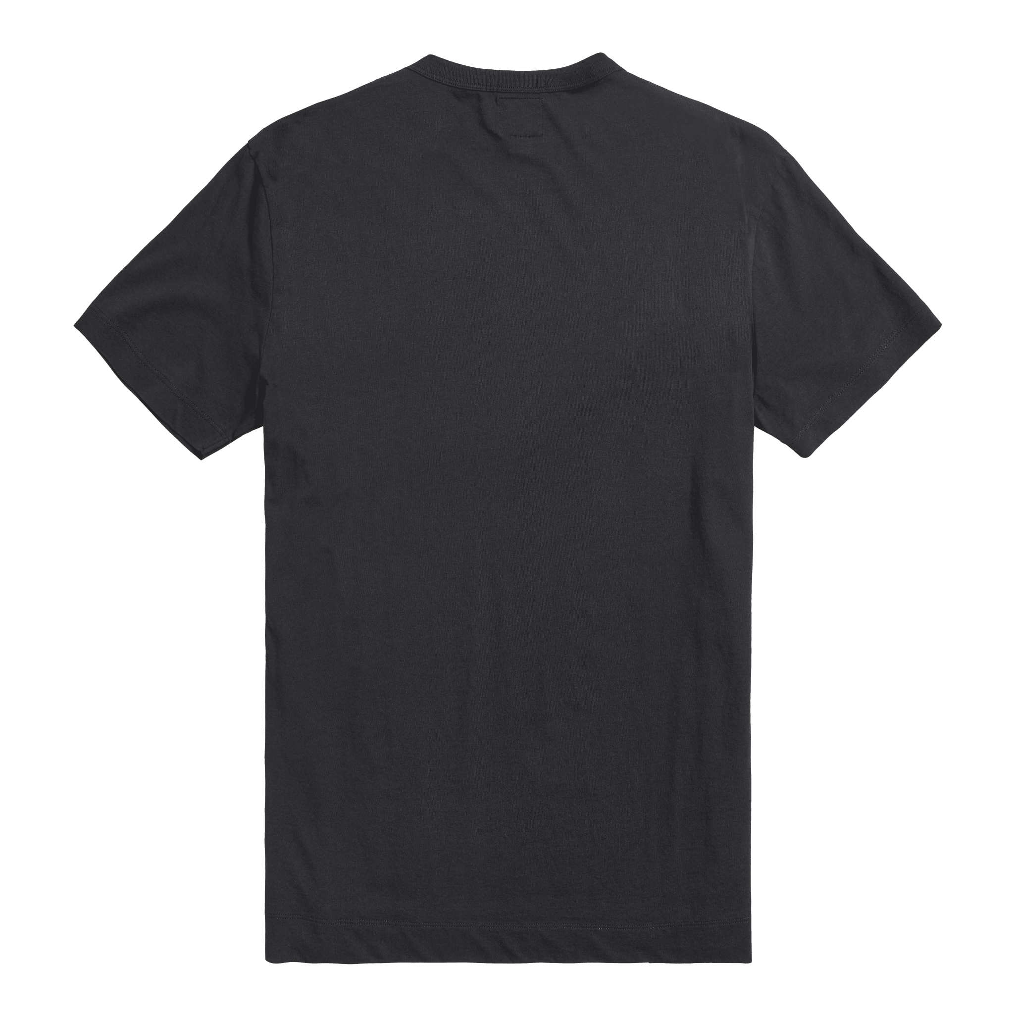 HELSTON PRINTED LOGO BLK TEE-L