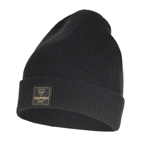 Polar Knitted Black Beanie
