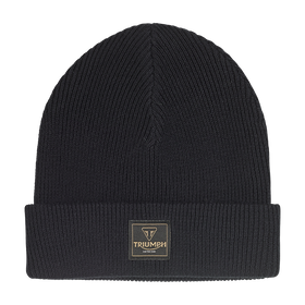 Polar Knitted Black Beanie - 0