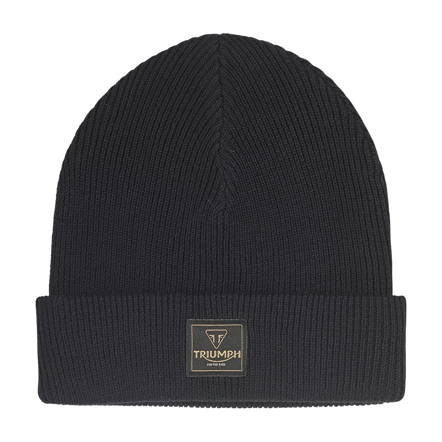 Polar Knitted Black Beanie - 0