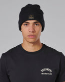 Polar Knitted Black Beanie-3