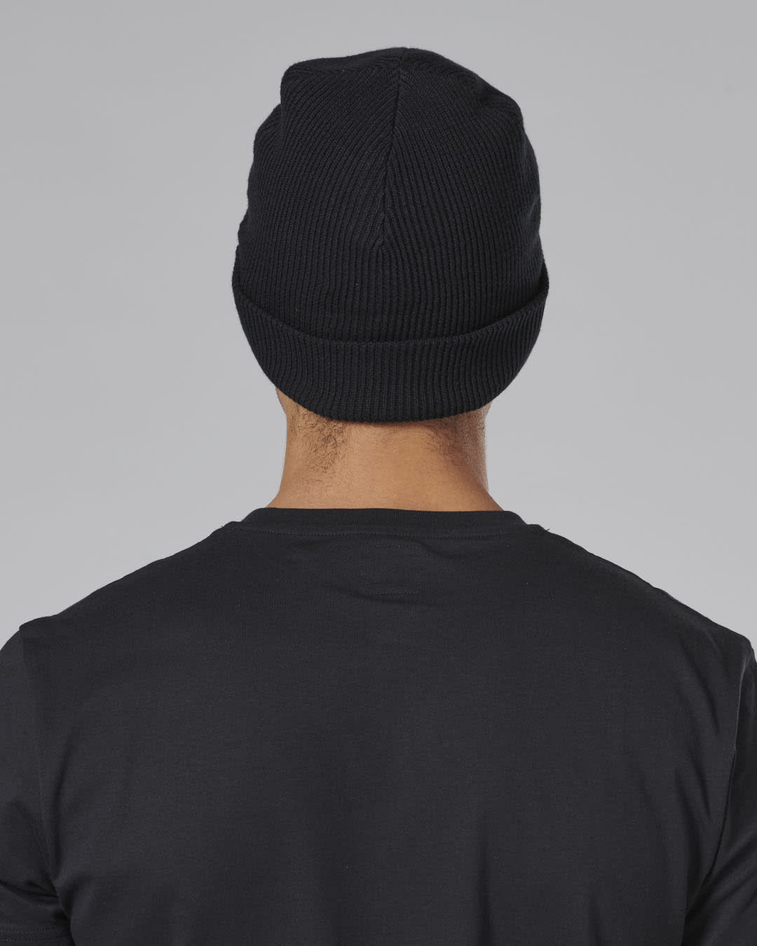 Polar Knitted Black Beanie