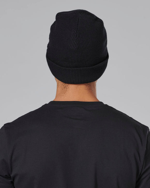 Polar Knitted Black Beanie