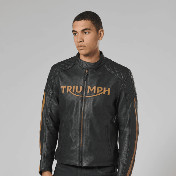 Braddan Air Race Jacket - Black & Gold