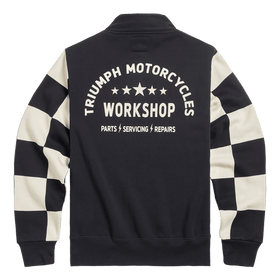 Prewitt Checkerboard Quarter Zip Sweat - 0