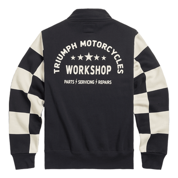 Prewitt Checkerboard Quarter Zip Sweat - 0