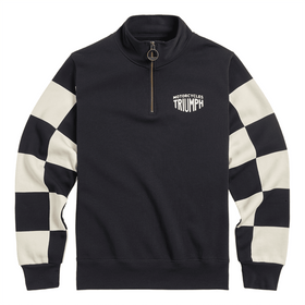 Prewitt Checkerboard Quarter Zip Sweat
