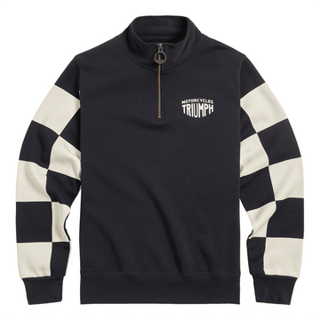 Prewitt Checkerboard Quarter Zip Sweat
