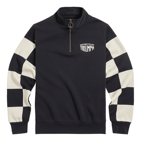 Prewitt Checkerboard Quarter Zip Sweat