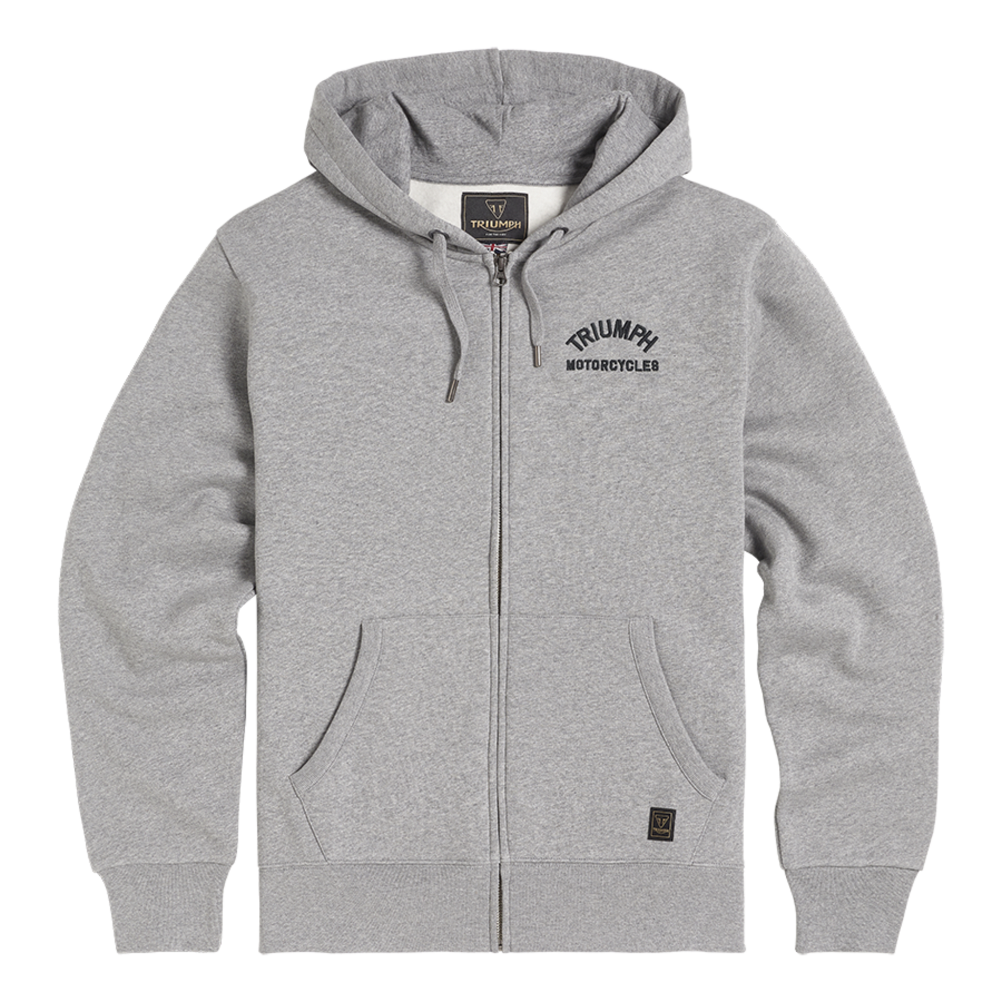 DOLAN FULL ZIP HOODIE GREY MARL XL - 0