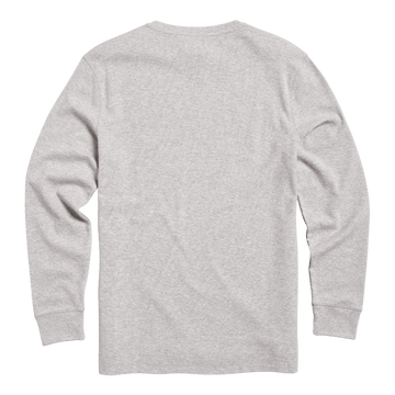 Bettmann Long Sleeve Waffle Tee - Grey - 0