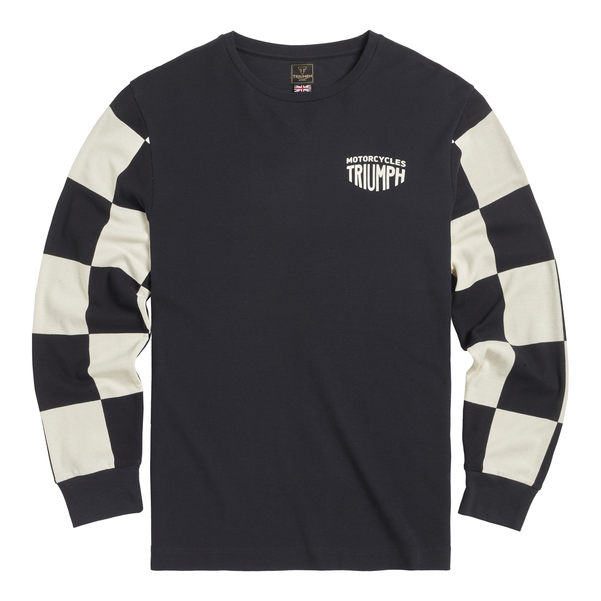 HARKER CHECKERBOARD LONG SLEEVE WAFFLE TEE-XXXL