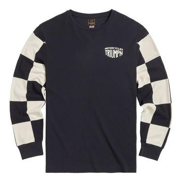 Harker Checkerboard Long Sleeve Waffle Tee