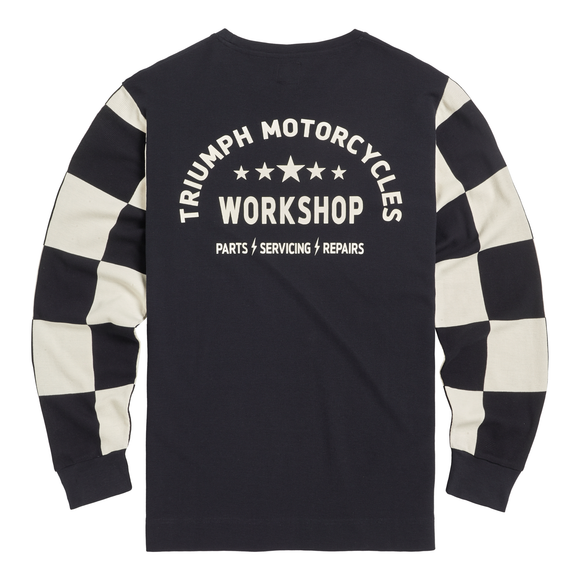 Harker Checkerboard Long Sleeve Waffle Tee