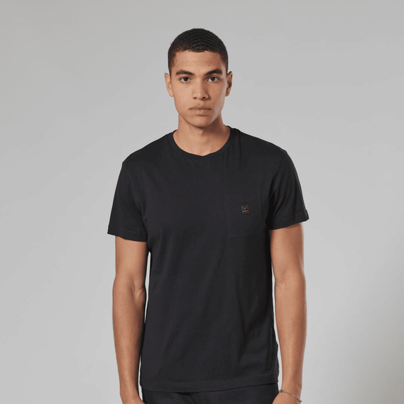 Ditchling Back Logo Pocket Tee - Black
