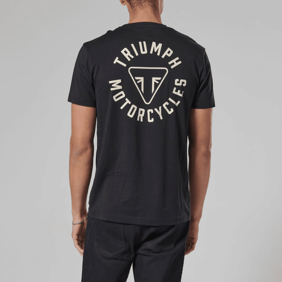 Newlyn Back Print Pocket Tee - Black
