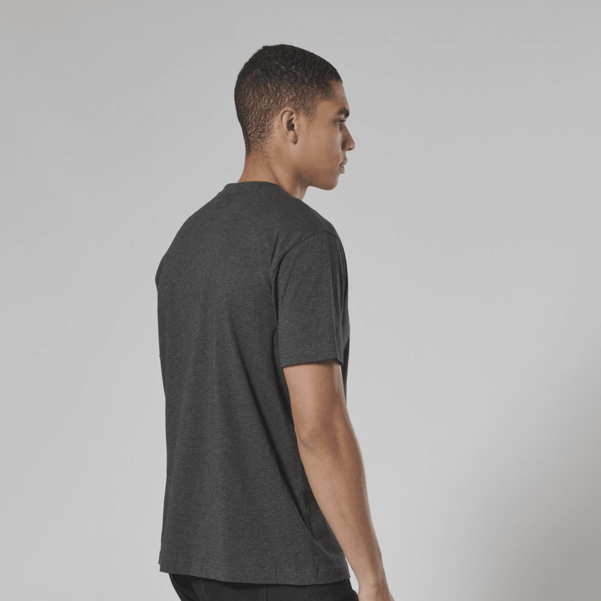 Helston Printed Logo Tee - Storm Grey