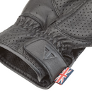 Cali Perforated Leather Gloves - Black-3