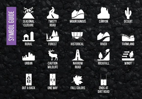 Butler Maps Best Paved Roads in America - The American Classics Series