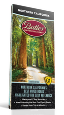 Butler Maps Best Paved Roads in Northern California - G1 Series-1