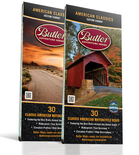 Butler Maps Best Paved Roads in America - The American Classics Series