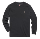 Dean Long Sleeve Waffle Tee - Black-1