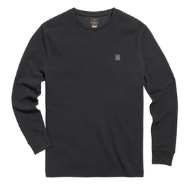 Dean Long Sleeve Waffle Tee - Black