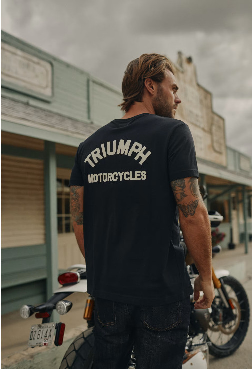 Ditchling Back Logo Pocket Tee - Navy Blue