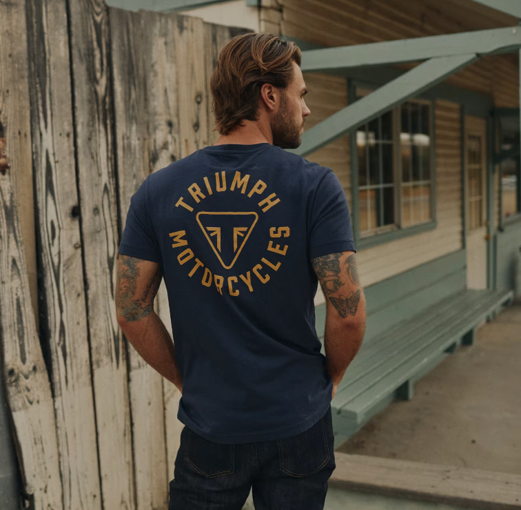 Newlyn Back Print Pocket Tee - Black