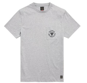 Newlyn Back Print Pocket Tee - Grey