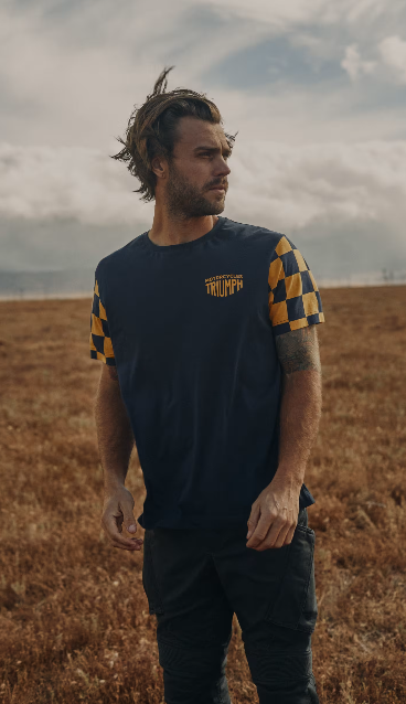 Preston Checkerboard Sleeve Tee
