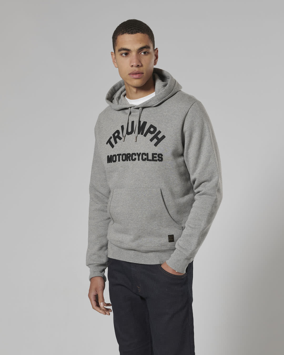 CARRICK PULL-ON HOODIE GREY MARL-XXL