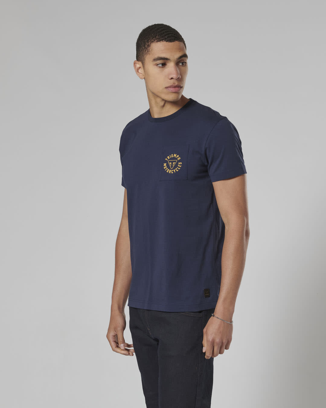 NEWLYN NAVY TEE-L