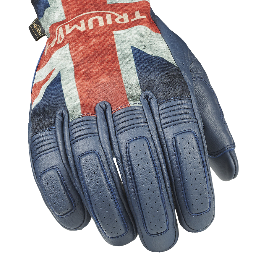 Union Jack Flag Leather Gloves