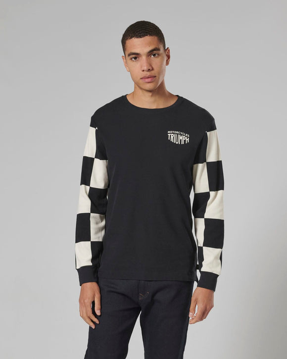 Harker Checkerboard Long Sleeve Waffle Tee
