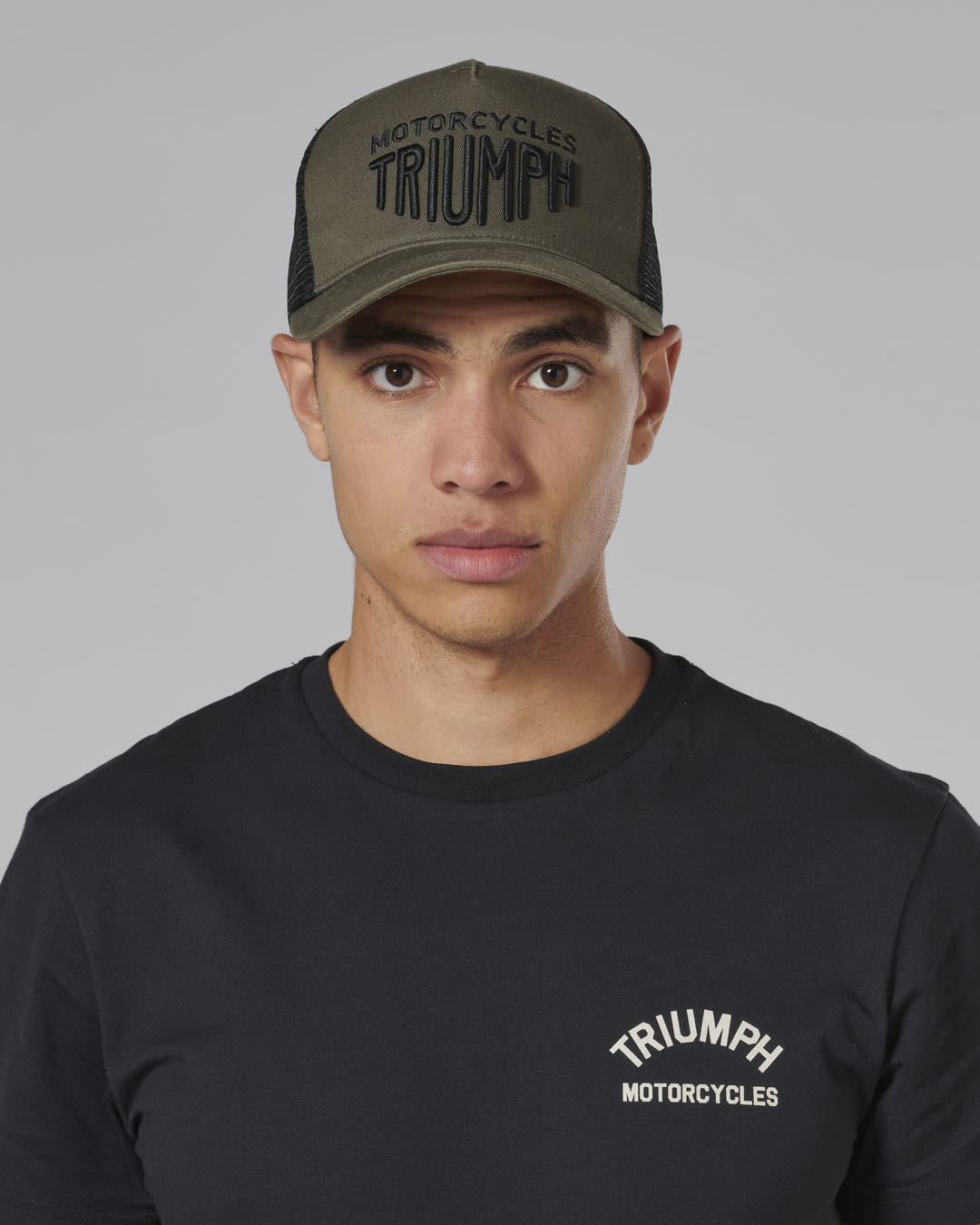 TRIUMPH KHAKI/BLACK ELLIS TRUCKER