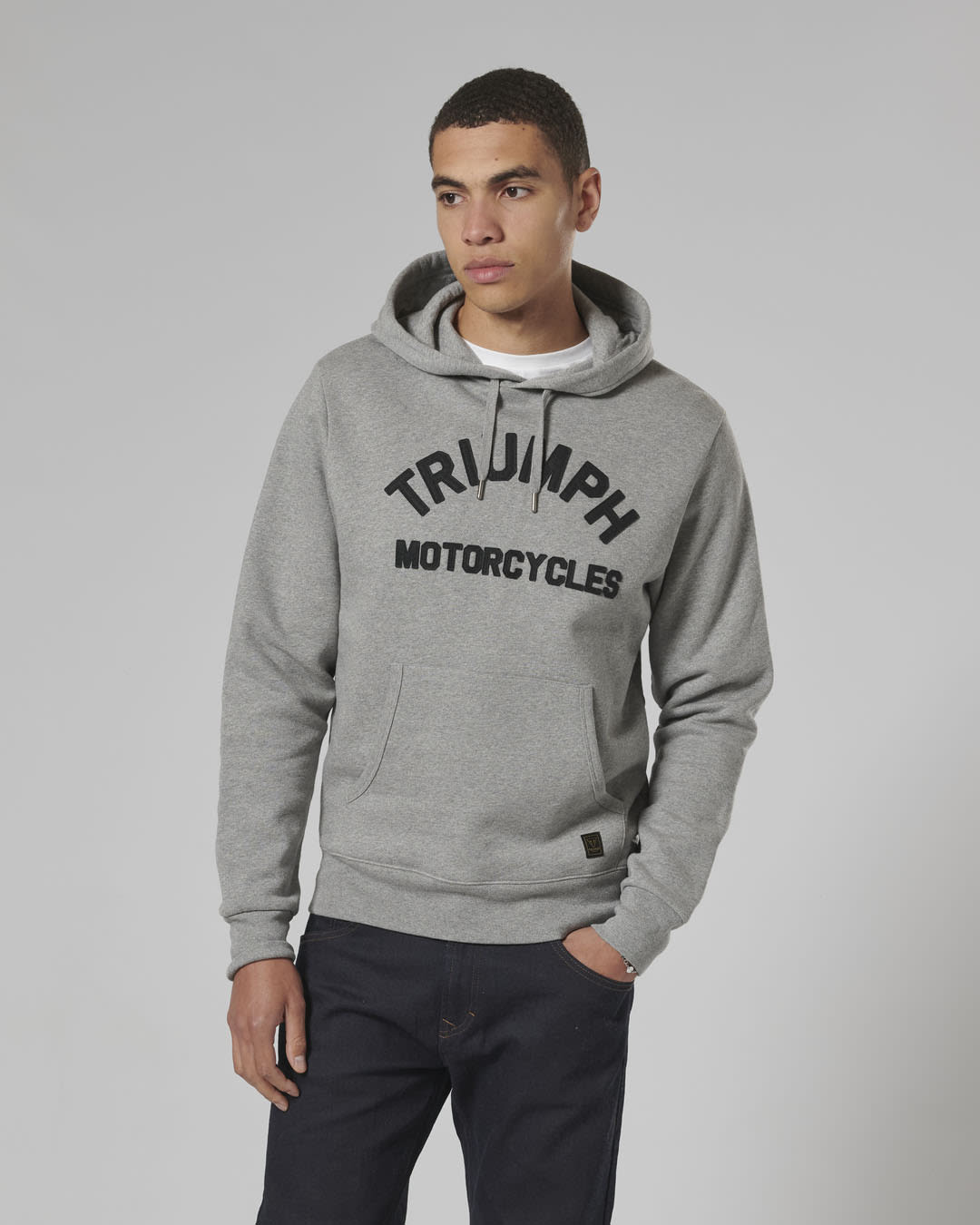 CARRICK PULL-ON HOODIE GREY MARL-XXL