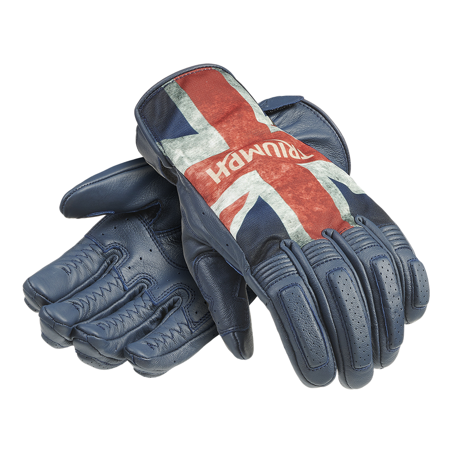 Union Jack Flag Leather Gloves