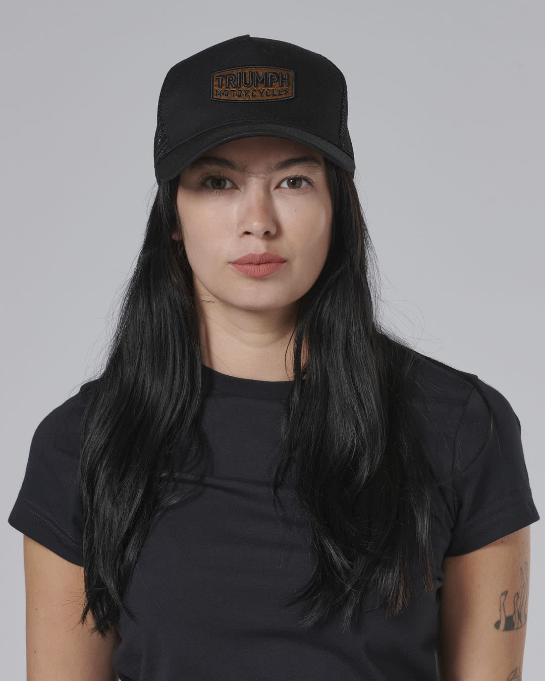 TRIUMPH DUDE BLACK TRUCKER HAT