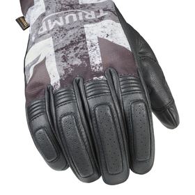 Blackjack Flag Leather Gloves - 0