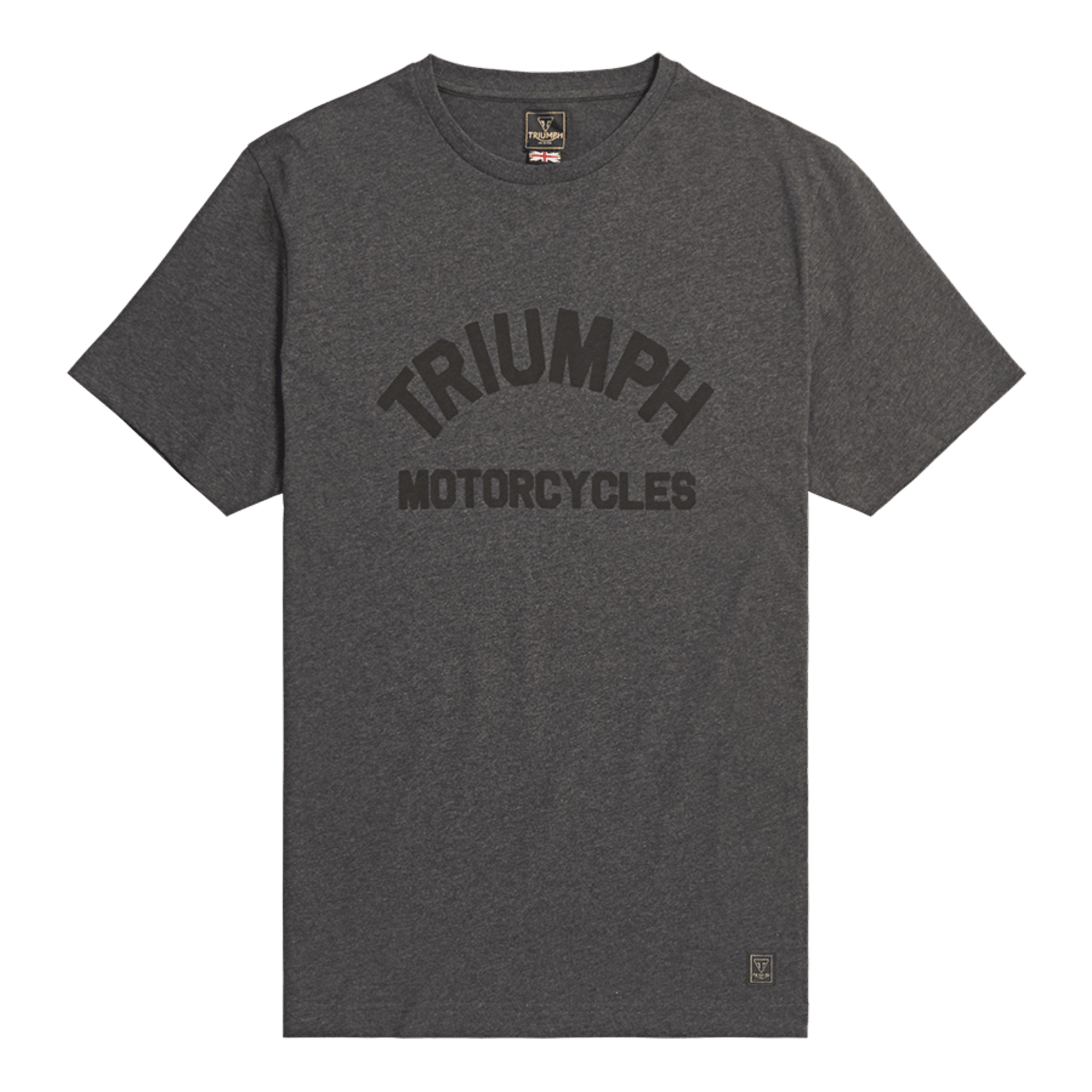 TRIUMPH BURNHAM ARCH LOGO BLACK TEE-L