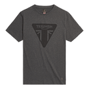 Helston Printed Logo Tee - Storm Grey-1
