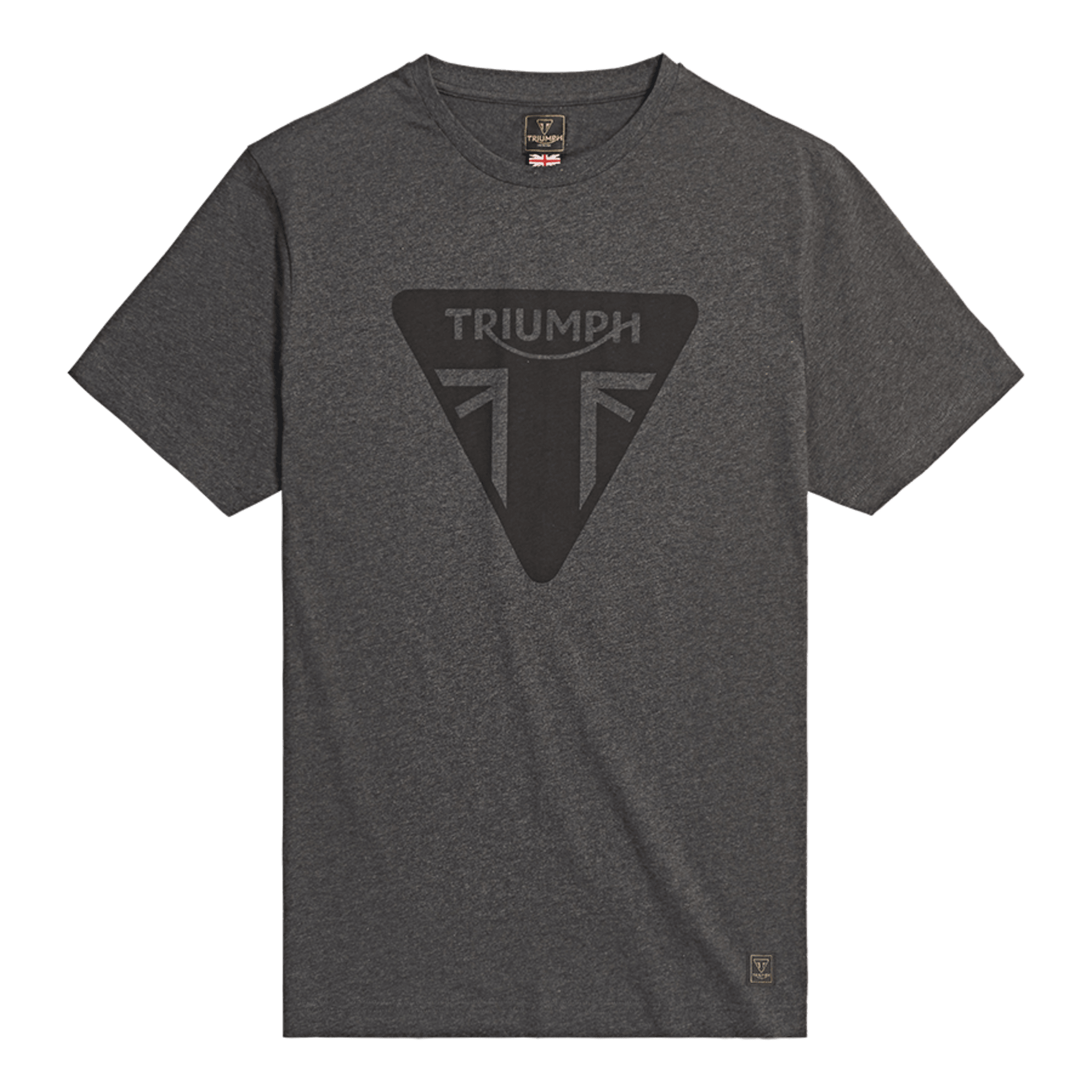 Helston Printed Logo Tee - Storm Grey