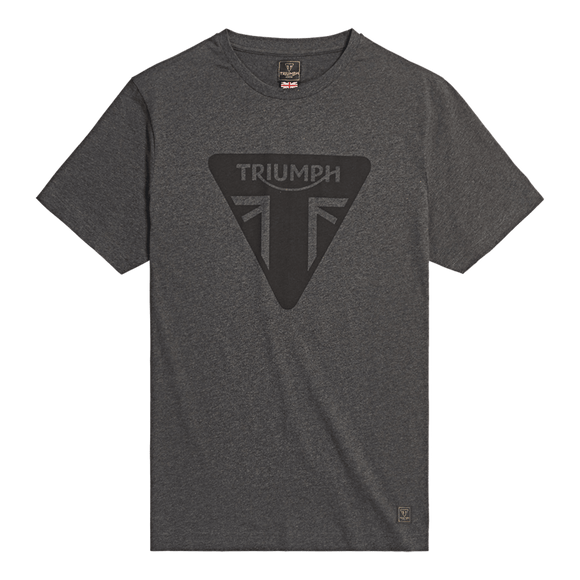 Helston Printed Logo Tee - Storm Grey
